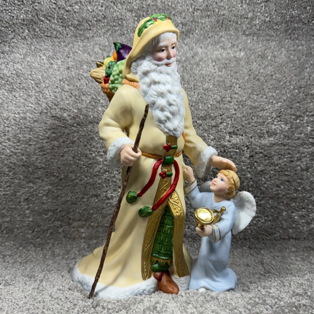 Lenox Bavarian Santa Figurine International Limited Porcelain Holiday Angel 1993